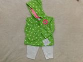 Conjunto Legging + Jaqueta verde limão - 6 meses