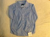 Camisa Azul listrada Carter's 5 anos