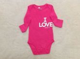 Body Pink Manga Comprida Love Dady Carter's - 6 meses